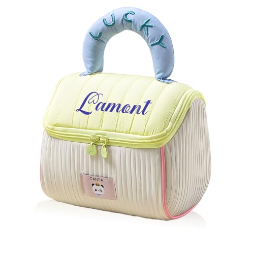 Personalisierte Damen Kosmetiktasche Mit Name Niedlicher Organizer Reisetasche Make-up Taschen Geschenke für Damen Mutter Tochter BFFs (Style 3) von Presentimental