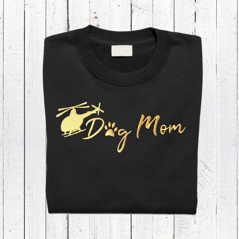 Lustige Sprüche Sweatshirt " Dog Mom" Geschenk Hundemama, Hundebesitzer, Bestickt - Personalisierbar Lustige Sprüche Sweatshirt " Dog Mom" Geschenk Hundemama, Hundebesitzer, Bestickt - Personalisierbar von PresentsParty