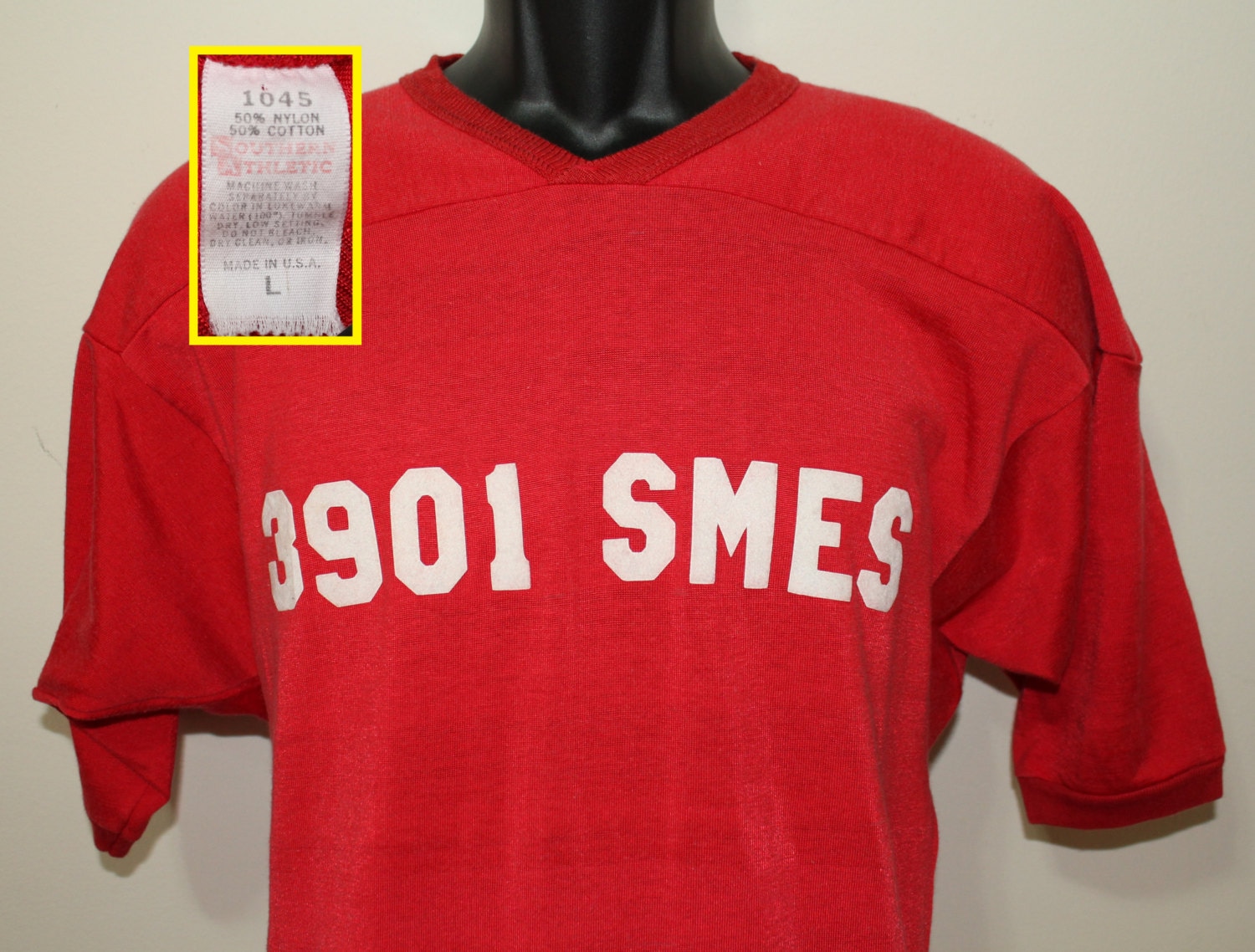 3901 Kmu Air Force Missileers #1 Vintage Südlichen Sportlich Rote Trikothemd Hoch S/M 3901 Kmu Air Force Missileers #1 Vintage Südlichen Sportlich Rote Trikothemd Hoch S/M von PreserveVintage
