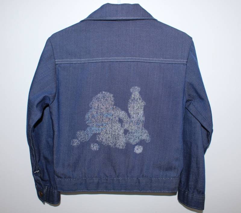 Bert Und Ernie Sesame Street Vintage Jeans Jacke Jugend Größe Dunkelblauer Baumwolle Polyester Bert Und Ernie Sesame Street Vintage Jeans Jacke Jugend Größe Dunkelblauer Baumwolle Polyester von PreserveVintage