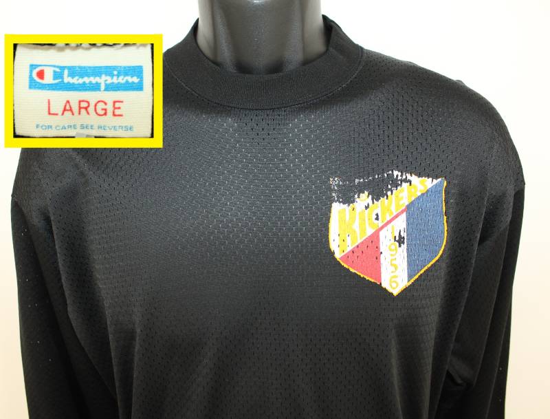 Champion Blue Bar Denver Kickers Jahrgang Torwart Trikot M/L Schwarz 70Er Jahre Langarm-#1 Champion Blue Bar Denver Kickers Jahrgang Torwart Trikot M/L Schwarz 70Er Jahre Langarm-#1 von PreserveVintage