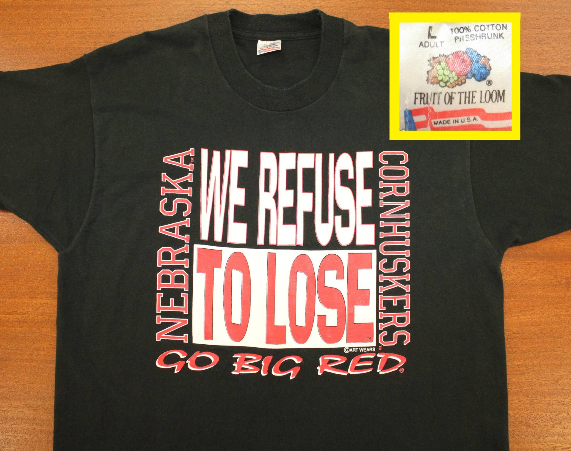 Nebraska Cornhuskers Jahrgang T-Shirt L Schwarz 80Er Jahre 90Er Ncaa College-Fußball-Basketball Nebraska Cornhuskers Jahrgang T-Shirt L Schwarz 80Er Jahre 90Er Ncaa College-Fußball-Basketball von PreserveVintage
