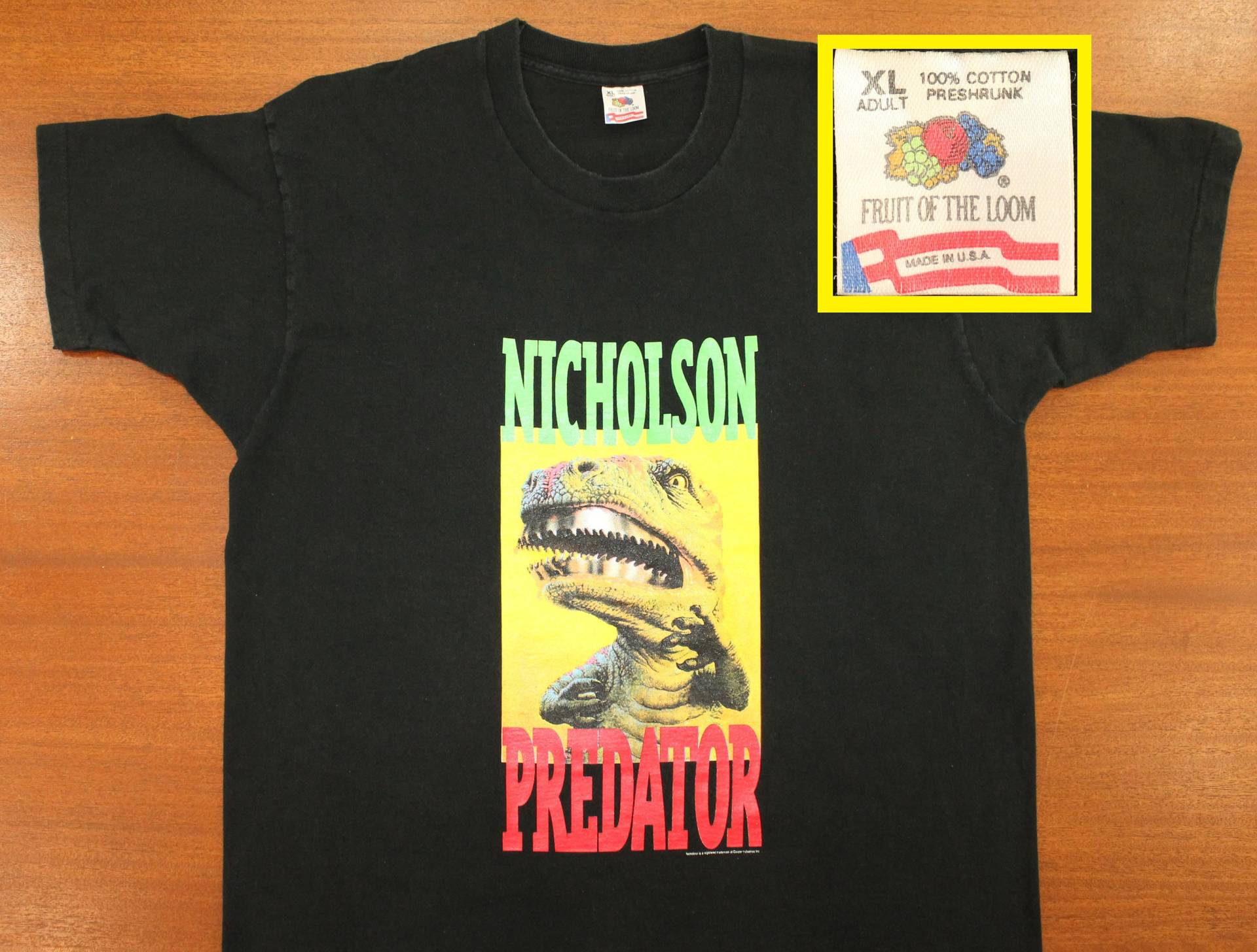 T-Rex Nicholson Predator Sah Klinge Jahrgang T-Shirt Xl Schwarz 80 S 90 Cooper Werkzeuge Tyrannosaurus Rex T-Rex Nicholson Predator Sah Klinge Jahrgang T-Shirt Xl Schwarz 80 S 90 Cooper Werkzeuge Tyrannosaurus Rex von PreserveVintage