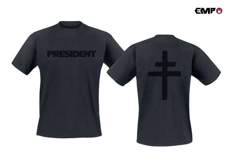 President Black Cross T-Shirt schwarz in 4XL President Black Cross T-Shirt schwarz in 4XL von President