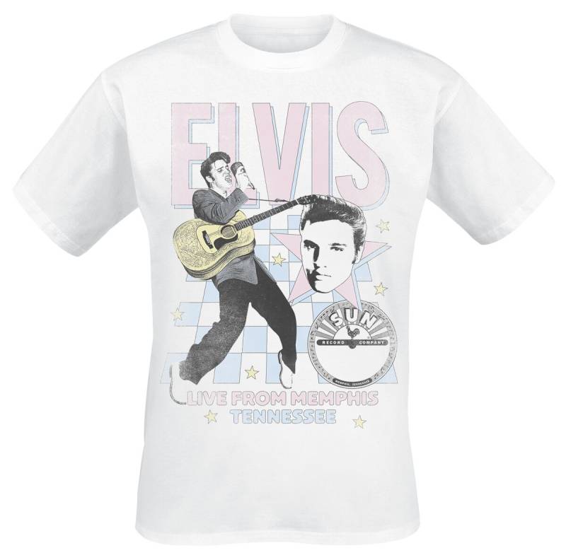 Presley, Elvis Live From Memphis T-Shirt weiß in 3XL von Presley, Elvis