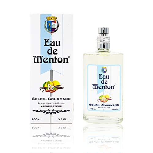 Eau de Menton Soleil Gourmand Eau de Toilette Zitrone Vanille für Damen, Artisan Parfumeur en Côte d'Azure, 100 ml von Prestige de Menton