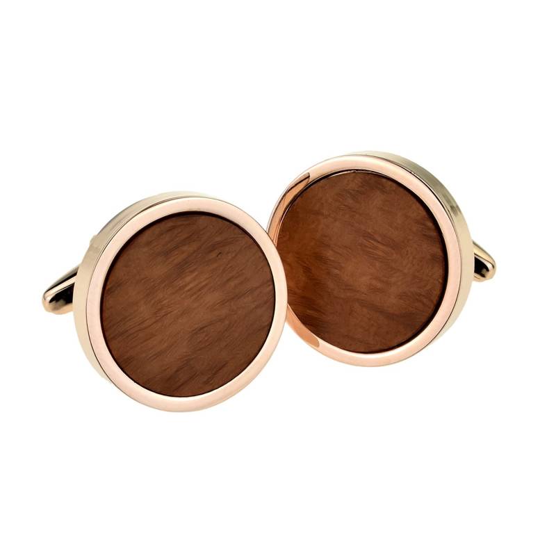 Rosevergoldete Manschettenknöpfe Zum 5 von PrestigeGiftware