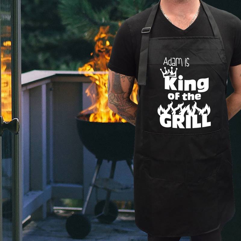 Personalisierte Grillkönig Grill Schürze Personalisierte Grillkönig Grill Schürze von PrestigeGiftware