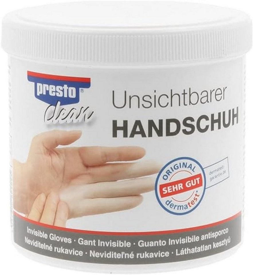 Presto Handcreme unsichtbarer Handschuh Schutzpaste vor Lack Graphit Ruß Teer Bitumen Presto Handcreme unsichtbarer Handschuh Schutzpaste vor Lack Graphit Ruß Teer Bitumen von Presto