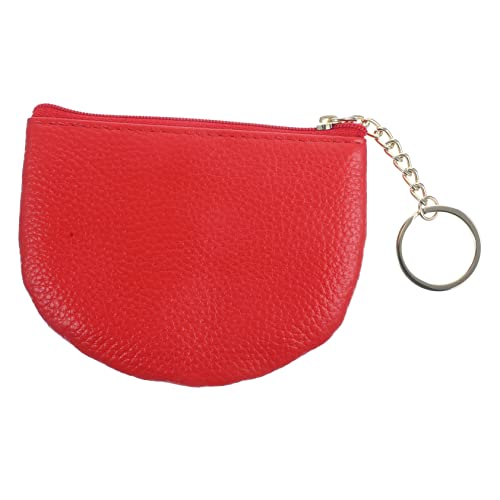 Damen Geldbörse kleine Geldbörse mit Schlüsselanhänger Damen Geldbörse Schlüssel Geldbörse Schlüsselanhänger (Rot 12X9CM), U von Prettiee