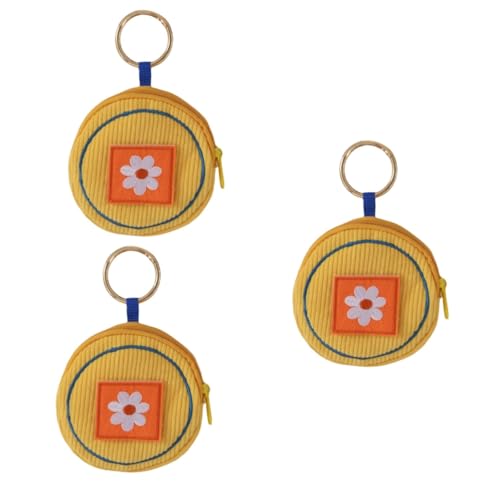 Gestickte Münzengeldbörse Schöne Geldbörse Kleine Geldbörse Damengeldbörse Kleine Geldbörse Geldbörse Geldbörse mit Reißverschluss (wie abgebildet x 3pcs 12,00X12,00X0,80CM), G von Prettiee