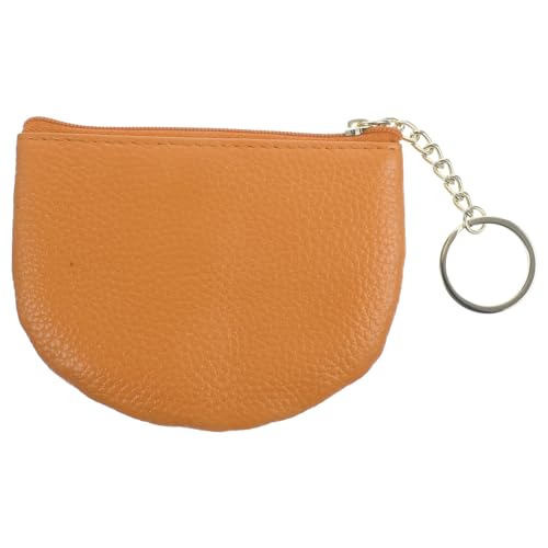 Prettiee Geldbörse für Damen, kleine Geldbörse mit Schlüsselanhänger, Geldbörse, Damen, Schlüsselanhänger, Gelb 12 x 9 cm von Prettiee