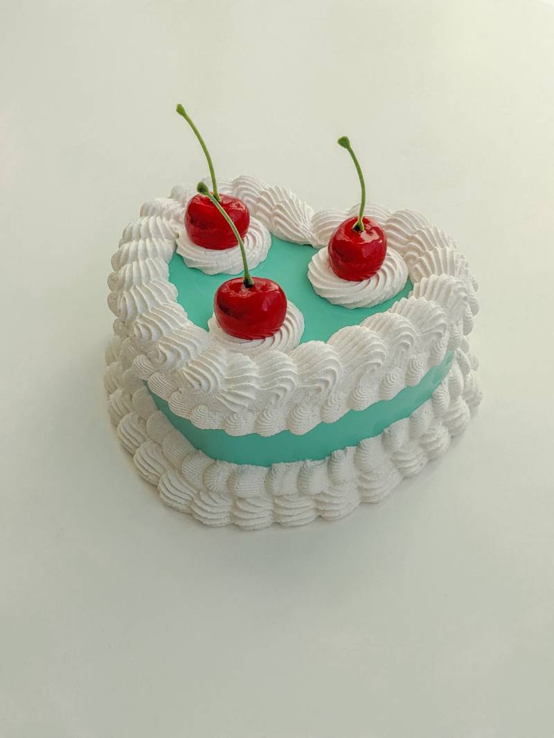 Vintage Heart Fake Cake Schmuckschatulle Organizer, Make-Up-Box Mit Spiegel von Prettilyli