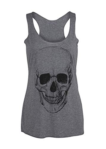 Damen Totenkopf T-Shirt Skull Skelett Tank Top S von Pretty Attitude