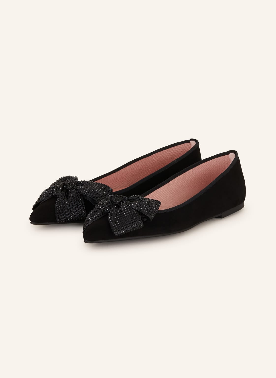 Pretty Ballerinas Ballerinas Angelis Mit Schmucksteinen schwarz von Pretty Ballerinas