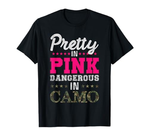 Pink Camo Jagd Hirsch & Türkei Damen Mädchen T-Shirt Pink Camo Jagd Hirsch & Türkei Damen Mädchen T-Shirt von Pretty Camouflage Hunting Gear