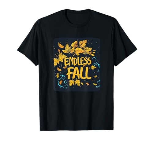 Schönes endloses Herbstkostüm für Jungen und Mädchen T-Shirt von Pretty Endless colorful Leaves
