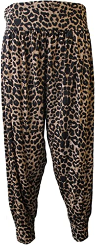 Pretty Fashion Damen Leggings Mehrfarbig One Size Gr. M/L (38-40), Leopard von Pretty Fashion