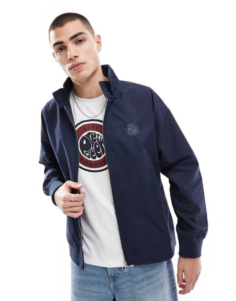 Pretty Green - Harrington-Jacke in Marineblau-Schwarz von Pretty Green