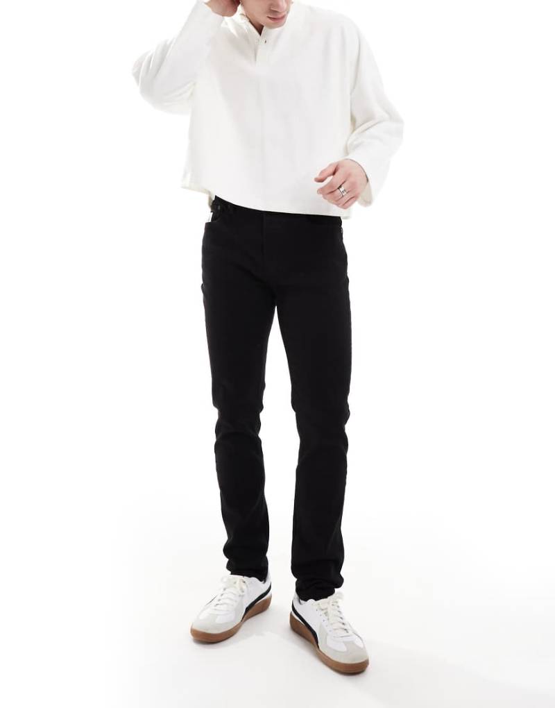 Pretty Green - Schmal geschnittene Jeans in Schwarz von Pretty Green