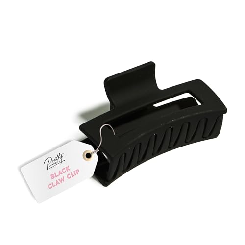 Pretty London Haarklammer für Damen, matt, rutschfest, schwarz, für dickes, feines oder langes Haar, mittlere Haar-Accessoires für Hochsteckfrisuren, 1 Packung Pretty London Haarklammer für Damen, matt, rutschfest, schwarz, für dickes, feines oder langes Haar, mittlere Haar-Accessoires für Hochsteckfrisuren, 1 Packung von Pretty London