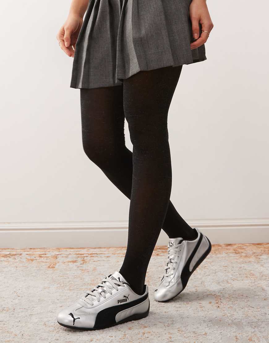 Pretty Polly - Blickdichte Strumpfhose in schimmerndem Schwarz von Pretty Polly