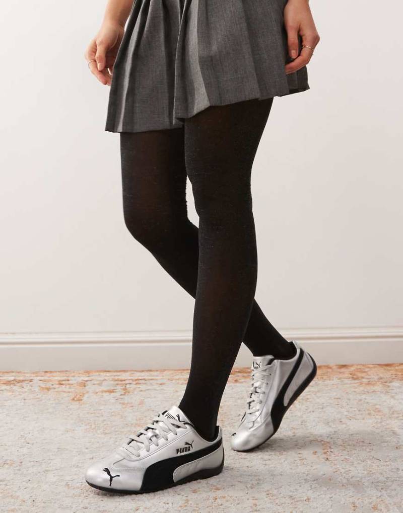 Pretty Polly - Blickdichte Strumpfhose in schimmerndem Schwarz von Pretty Polly