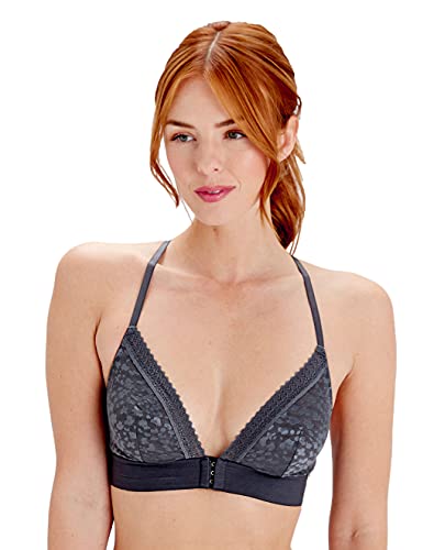 Pretty Polly Damen Graphic Mesh Triangle Bra Stiefe BH, Grau (Platin), Medium von Pretty Polly