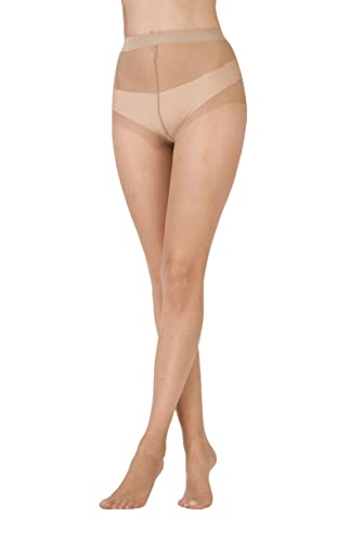 Pretty Polly Damen Naturals 8d Sandal Toe Tights Strumpfhose, 7 DEN, Beige (Nude Nude), X-Large (3er Pack) von Pretty Polly