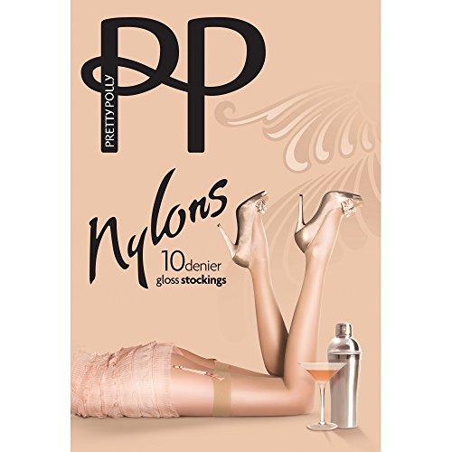 Pretty Polly Nylons 10 denier gloss Größen: Klein-Mittel (5'0 "- 5'6", hip 34"- 40"), mittlere bis große (5'4 "- 5'10", hip 40"- 48") medium-large (5'4"-5'8", 163-173 cm) black von Pretty Polly