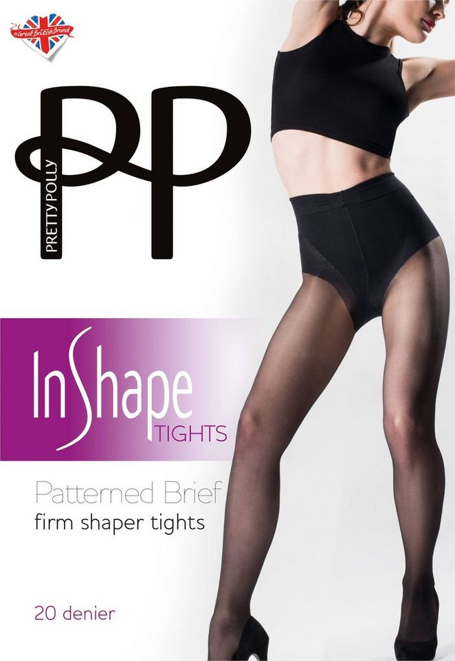 Pretty Polly Stützstrumpfhose In Shape Pattern Brief Firm Support Tights 15 DEN (figurformende Strumpfhose 1 St. glatt) von Pretty Polly
