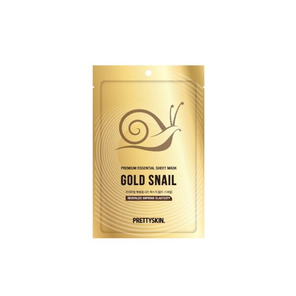 Pretty Skin - Premium Essential Sheet Mask Gold Snail - 1stück von Pretty Skin