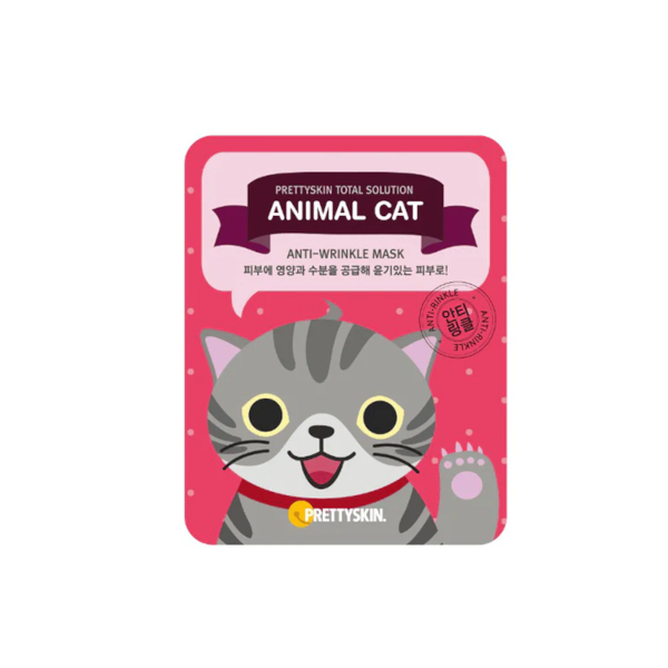 Pretty Skin - Total Solution Animal Cat Anti-Wrinkle Mask - 1stück von Pretty Skin