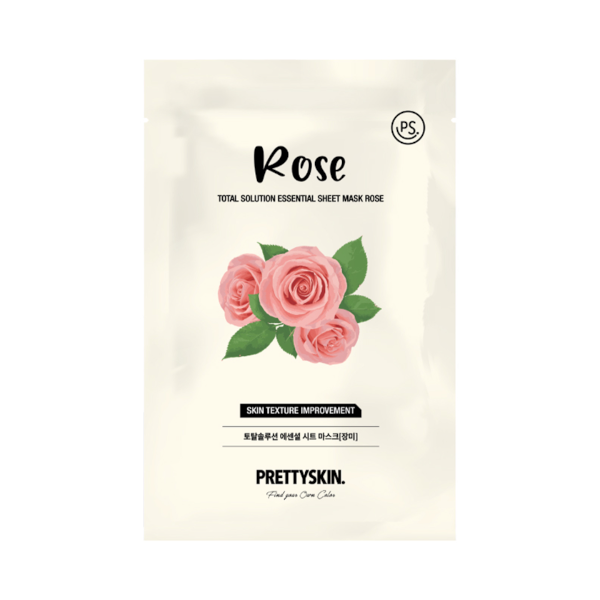 Pretty Skin - Total Solution Essential Sheet Mask - 1stück - Rose von Pretty Skin