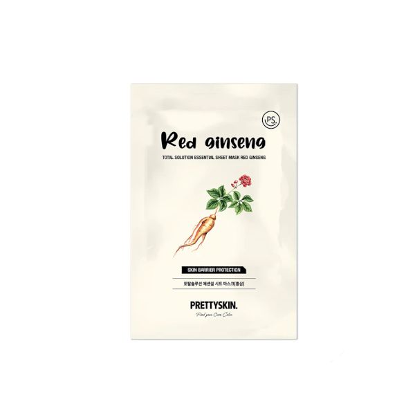 Pretty Skin - Total Solution Essential Sheet Mask - Red Ginseng -... von Pretty Skin