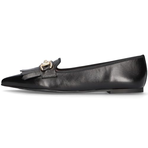PrettyBallerinas Bailarina Coton Cuero LISO Negro Mujer, Negro, 37.5 EU von PrettyBallerinas