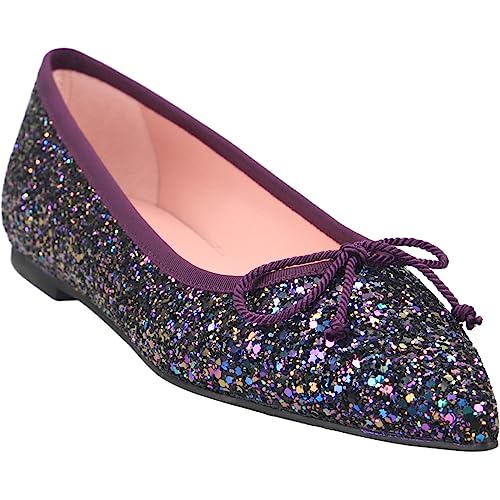 PrettyBallerinas Ballerina Kylie, Textil, Blau, Damen EU 38 von PrettyBallerinas