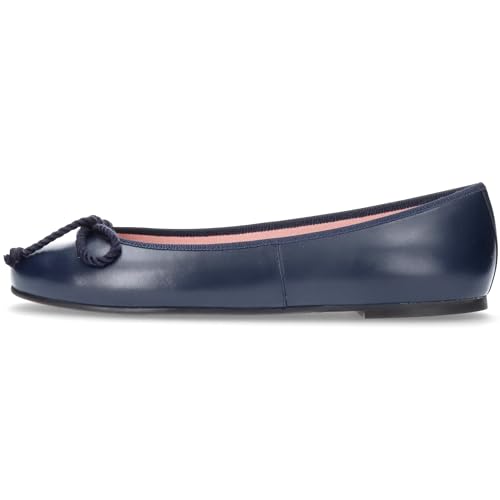 PrettyBallerinas Rosario - Elegante Ballerina - Designer Flats (Blau Napa NOS - 42) von PrettyBallerinas