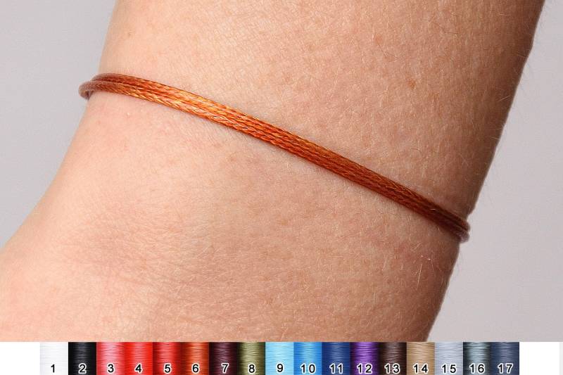 Faden Armbänder Damen Minimalist String Freundschaft Geschenk Wasserdicht Verstellbar Armband Surfer Strand Herren Für Freund von PrettyCrochetForYou