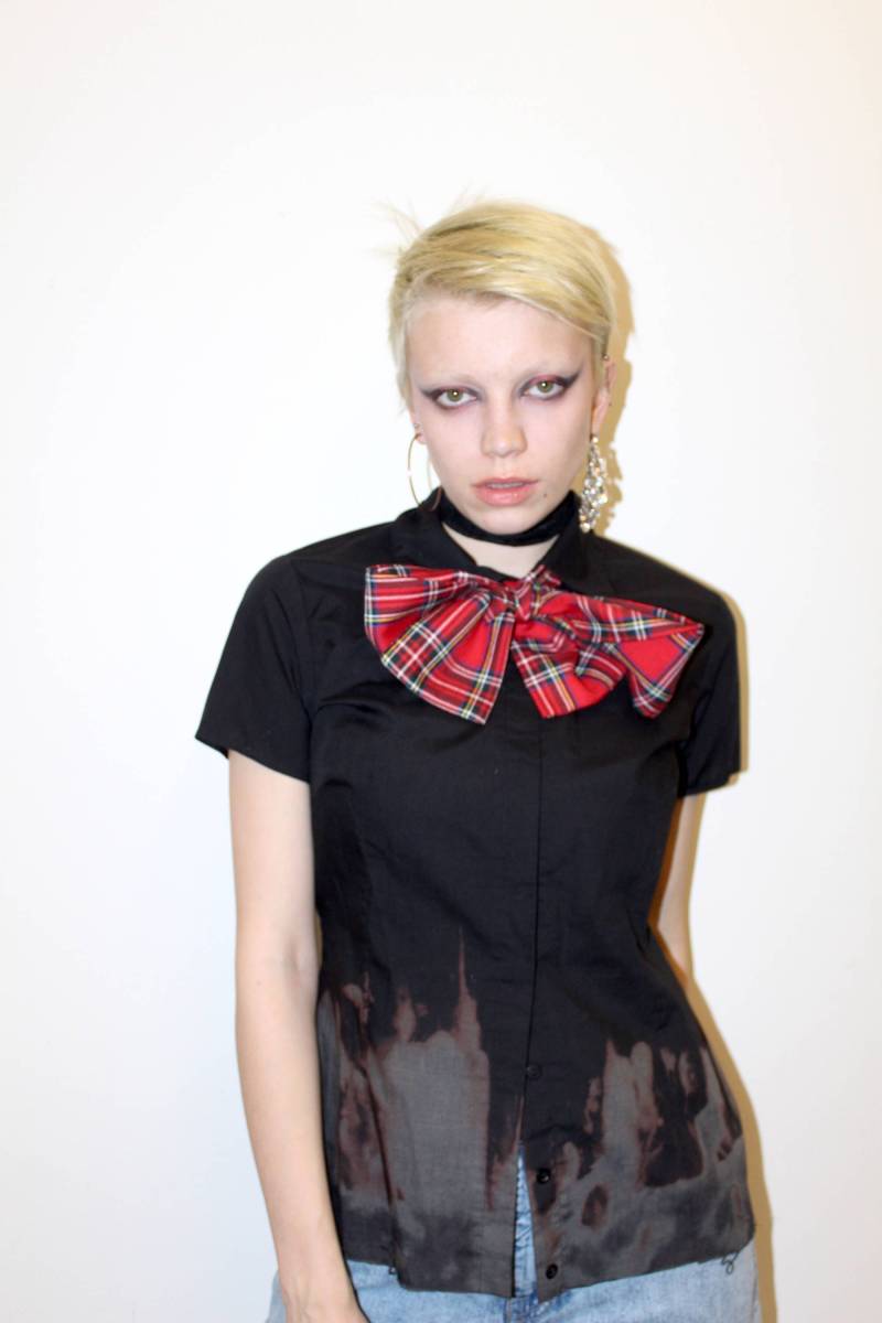 Hübsche Disturbia Handgemachte Tartan Hals/Kopf Schleife von PrettyDisturbia
