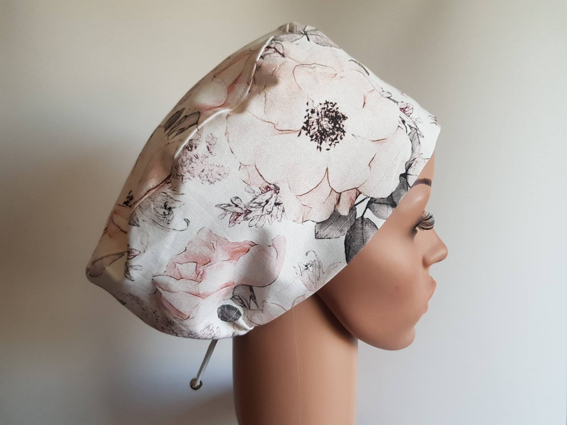 Peeling-Mütze Mit Regler, Op-Mützen Für Damen, Premium-Baumwoll-Krankenschwesternmütze, Boho-Tiere von PrettyHatsShop