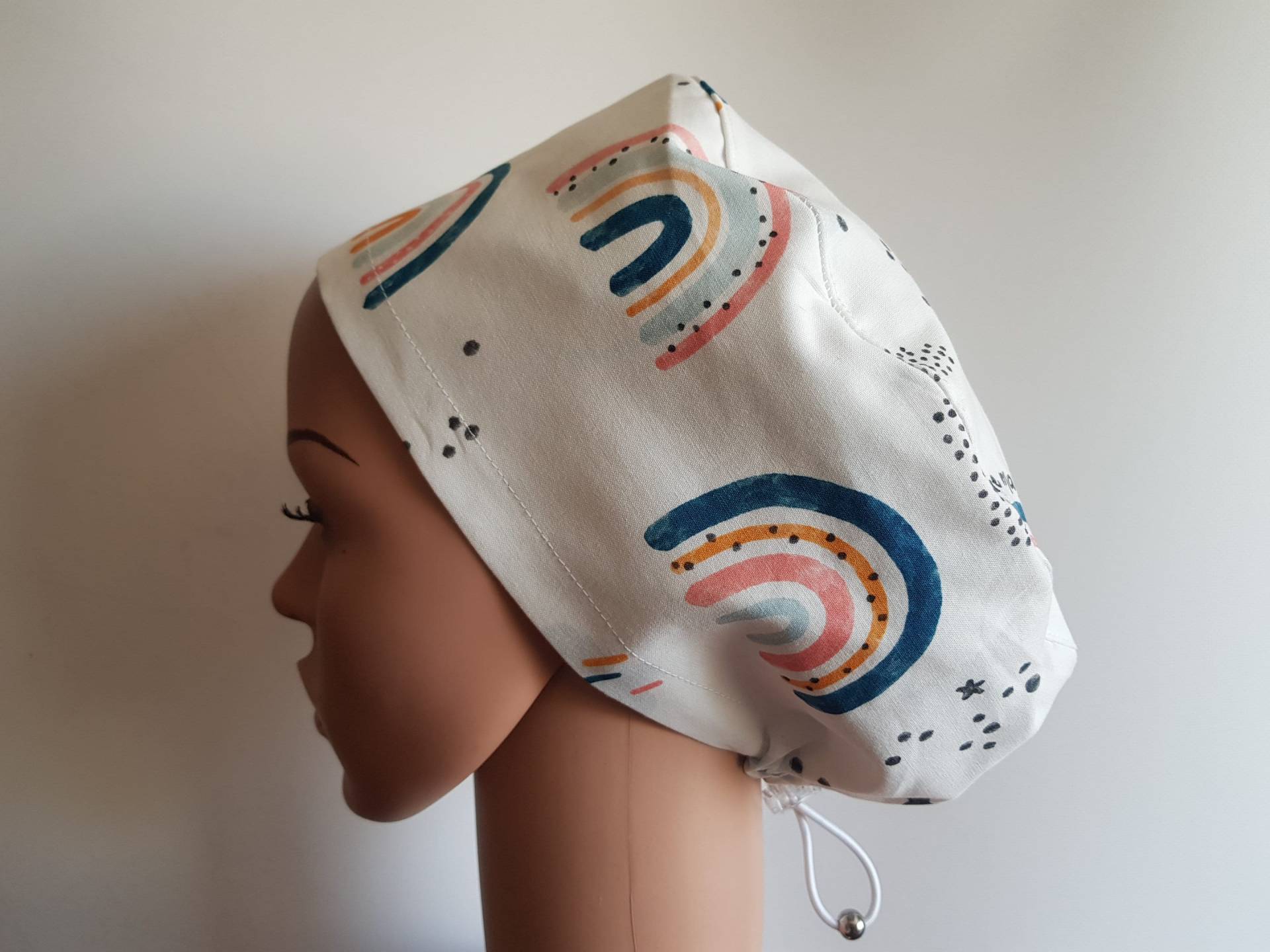 Peeling-Mütze Mit Regler, Op-Mützen Für Damen, Premium-Baumwoll-Krankenschwesternmütze, Boho-Tiere von PrettyHatsShop