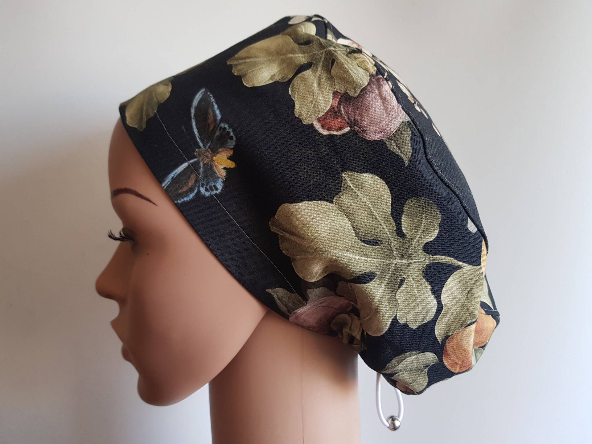 Peeling-Mütze Mit Regler, Op-Mützen Für Damen, Premium-Baumwoll-Krankenschwesternmütze, Boho-Tiere von PrettyHatsShop