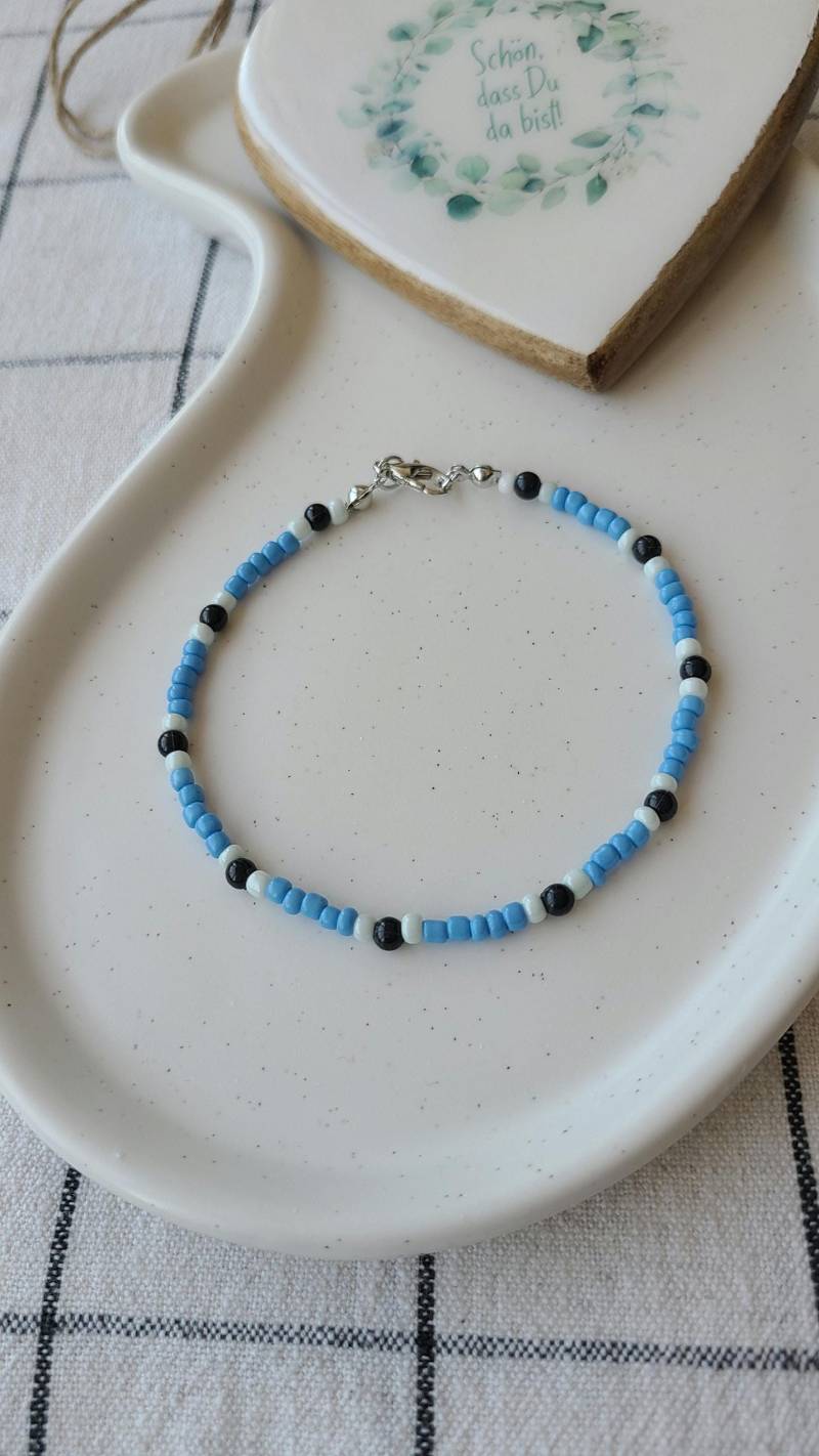 Perlenarmband - Blau Freundschaft Geburtstag Liebe Geschenk Valentinstag -Beste Freundin Muttertag Für Sie von PrettyImperfekt