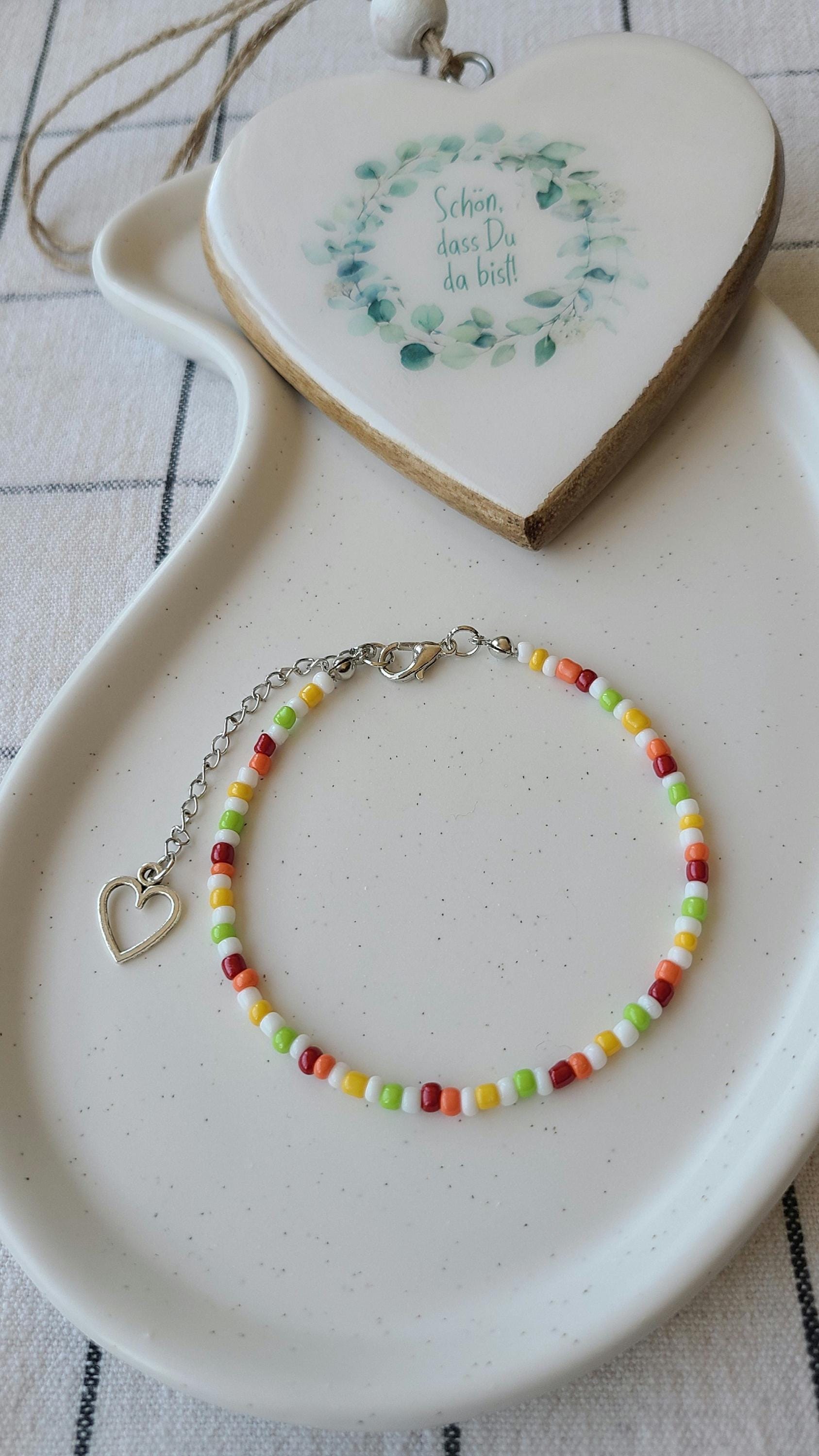 Perlenarmband - Handgemacht Boho Regenbogen Herz Mit Verlängerung Geschenk Freundschaft Valentinstag -Geburtstag -Beste Freundin Perlenarmband - Handgemacht Boho Regenbogen Herz Mit Verlängerung Geschenk Freundschaft Valentinstag -Geburtstag -Beste Freundin von PrettyImperfekt