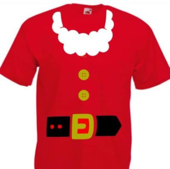 Kinder Weihnachten Weihnachtsmann Kostüm T-Shirt Lustiges Outfit von PrettyLittleCustoms1