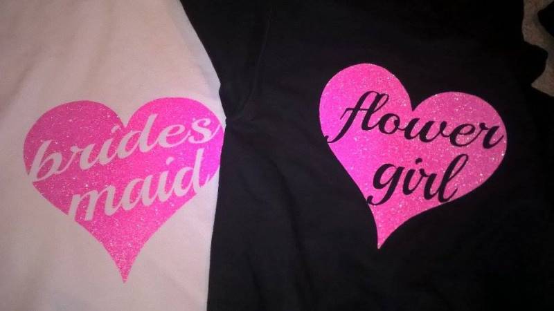 Personalisierte Damen Braut, Brautjungfer, Ehrmutter, Mutter Des Bräutigams Glitzern Herz Design Kapuzenpullover Sweatshirt Henne Geschenk von PrettyLittleCustoms1