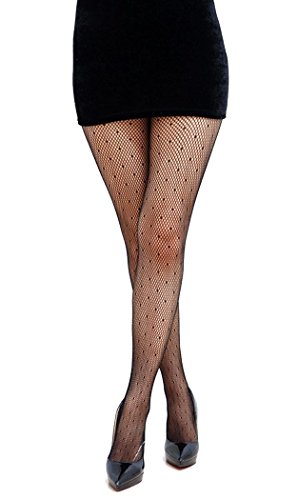 PrettyLoveHose Strumpfhose mit Punkten, Schwarz, Einheitsgröße von PrettyLoveHose