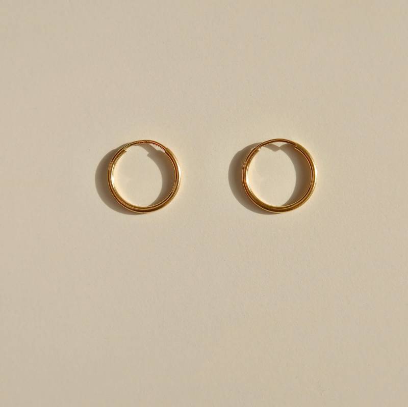 Mittelgroße Infinity Hoops | Einzeln - Bauen Sie Ihre Eigenen Ohrringe 14K Gold Filled Endlos Hoop Ohrring Sleeper Individuelle von PrettyPearlfect