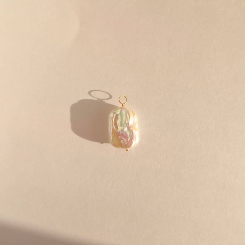 Rechteckige Perlenanhänger - Barockperlenanhänger Fügen Sie Einen Anhänger Zu Ihren Halsketten Hinzu Für Halskette Individuelle von PrettyPearlfect